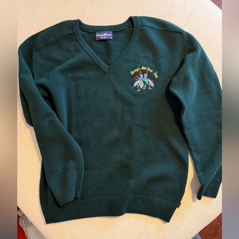 Rowing Blazers Harry's New York Bar Embroidered Sweater
